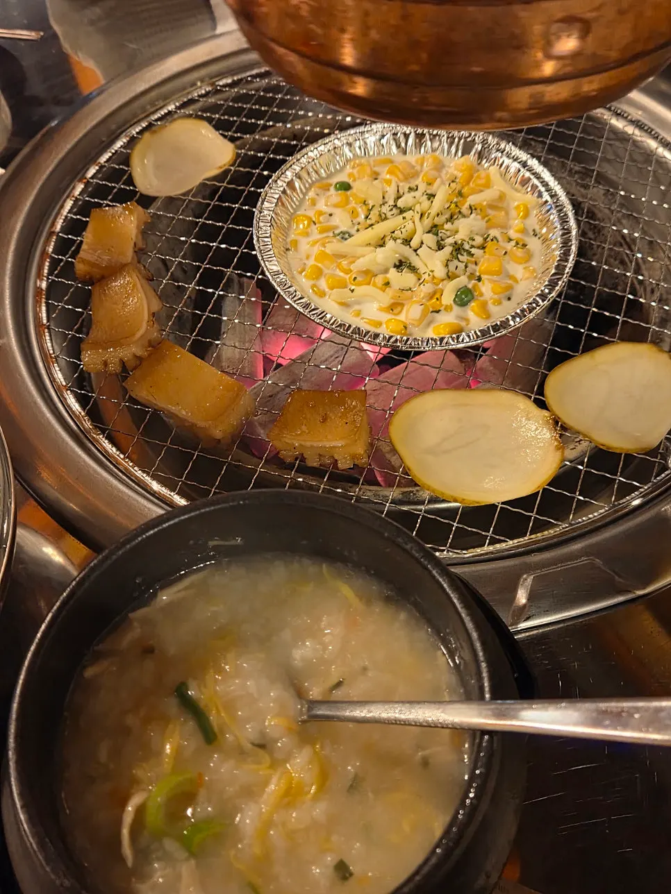 식사를 마친 참뽀뽀쪽갈비 테이블