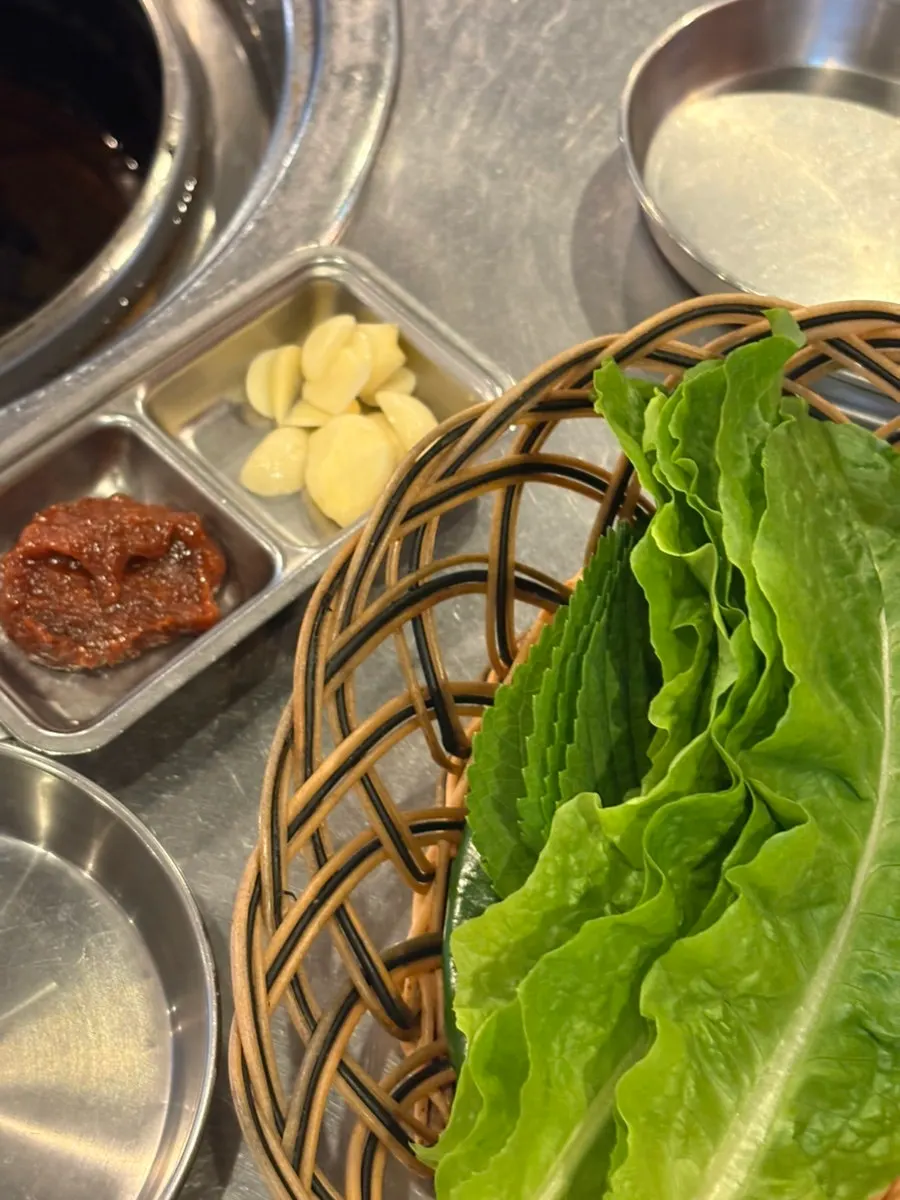 파무침과 김치 반찬