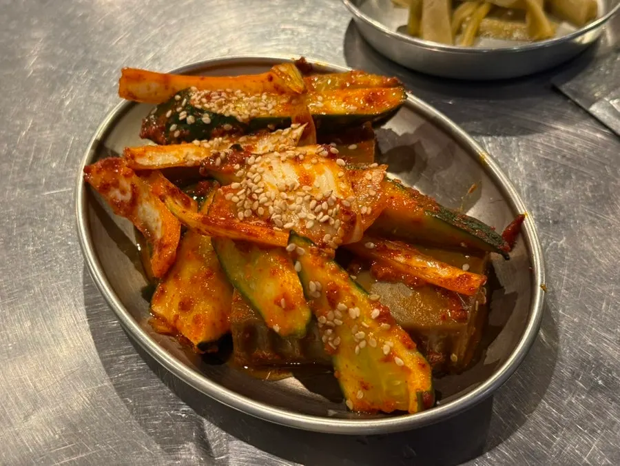 Acorn jelly cucumber salad banchan