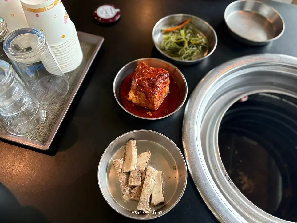 A variety of side dishes from a South Jeolla-style spread