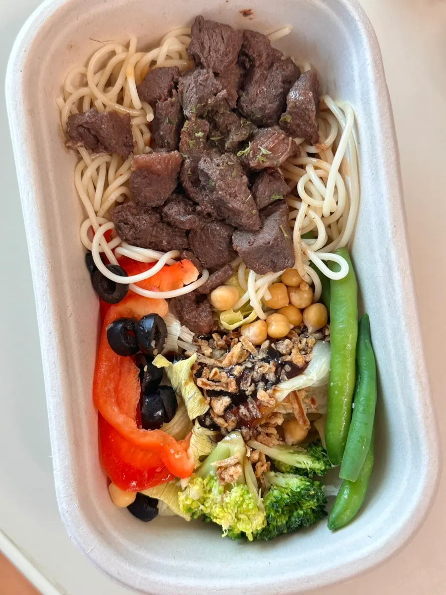 Protein box packed securely without shifting