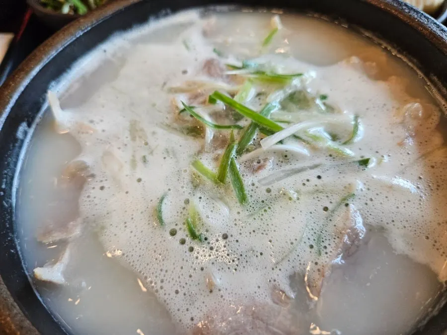 Pork gukbap with clear broth