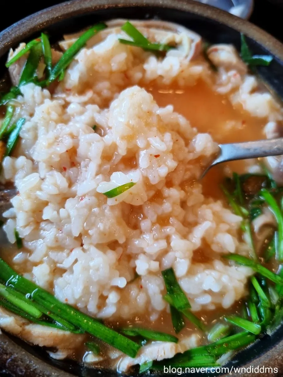 Mixed gukbap with added thin noodles