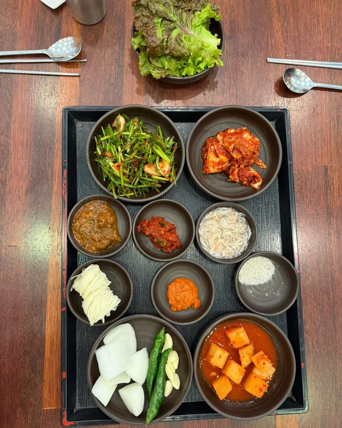 국밥집 기본 상차림 한 상