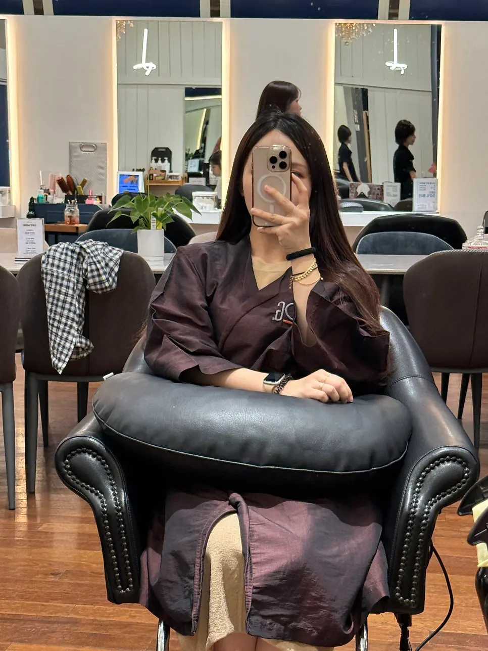 염색 전 모발 상태 확인