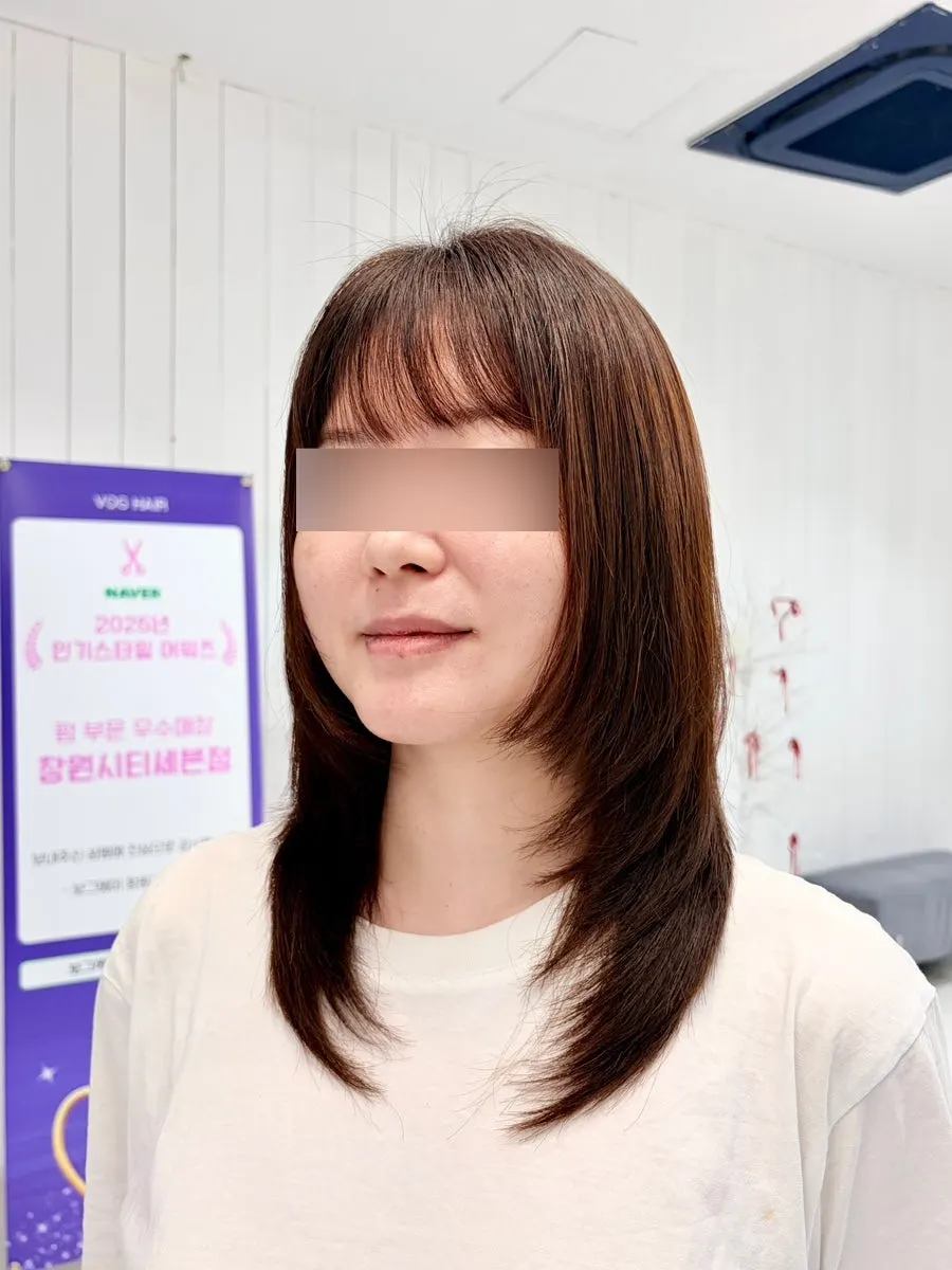 볼륨매직 완성 스타일 측면 실루엣
