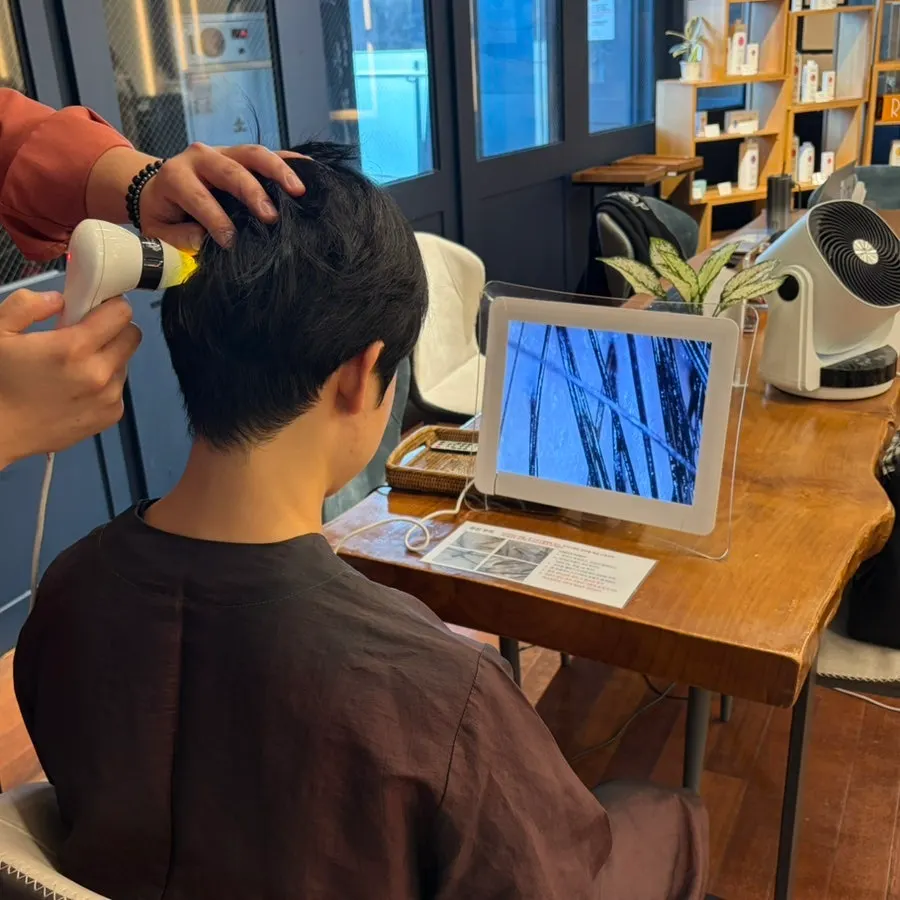 Scalp diagnosis result screen