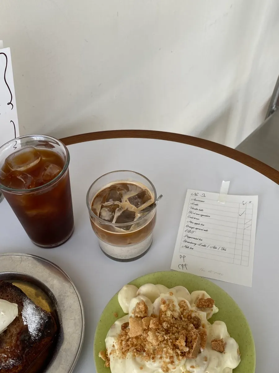 프렌치토스트와 아메리카노 조합