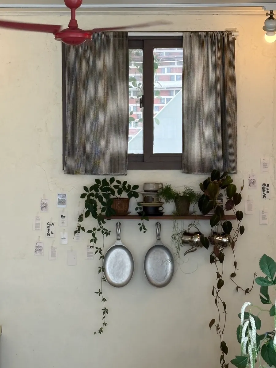 European-inspired detail inside the café