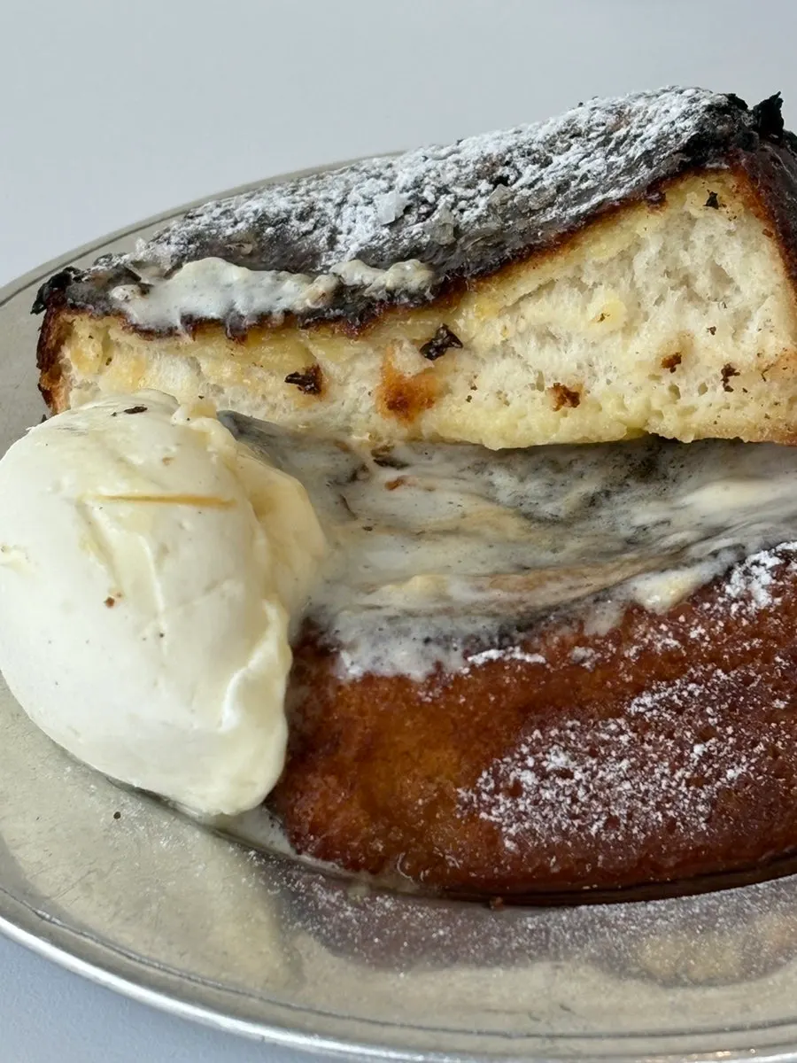 French toast with a crème brûlée-like feel