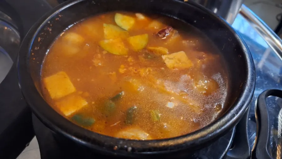 Peppery gochujang-based doenjang-jjigae