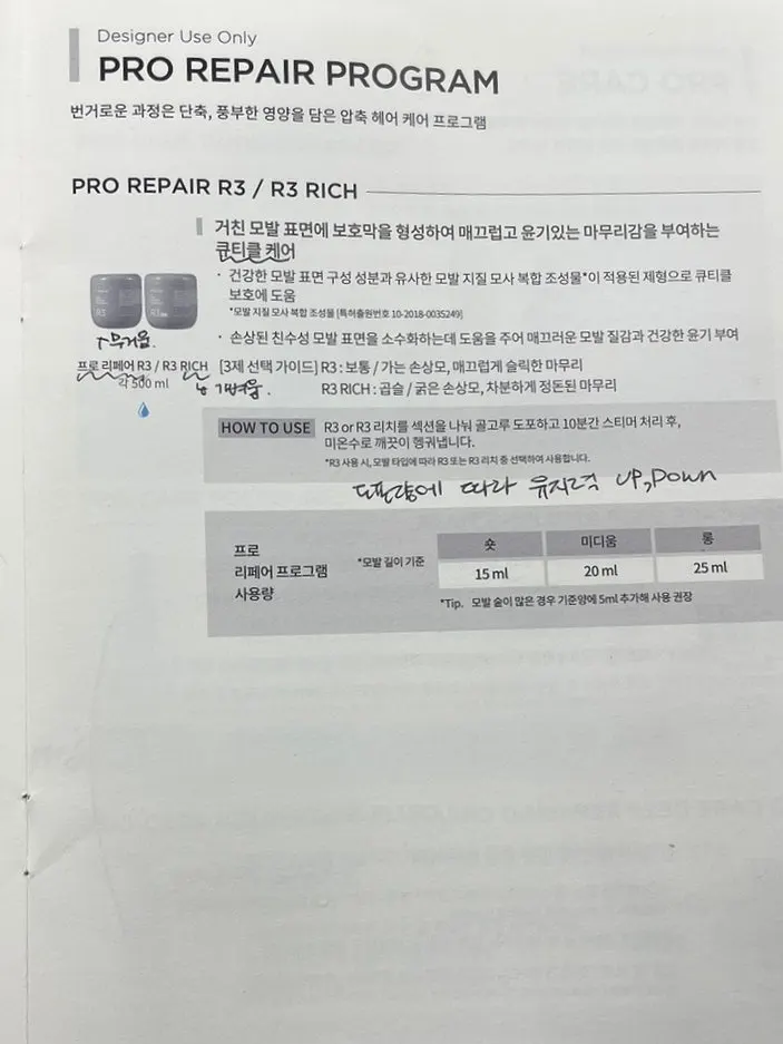 클리닉 진행 과정을 설명하는 안내서