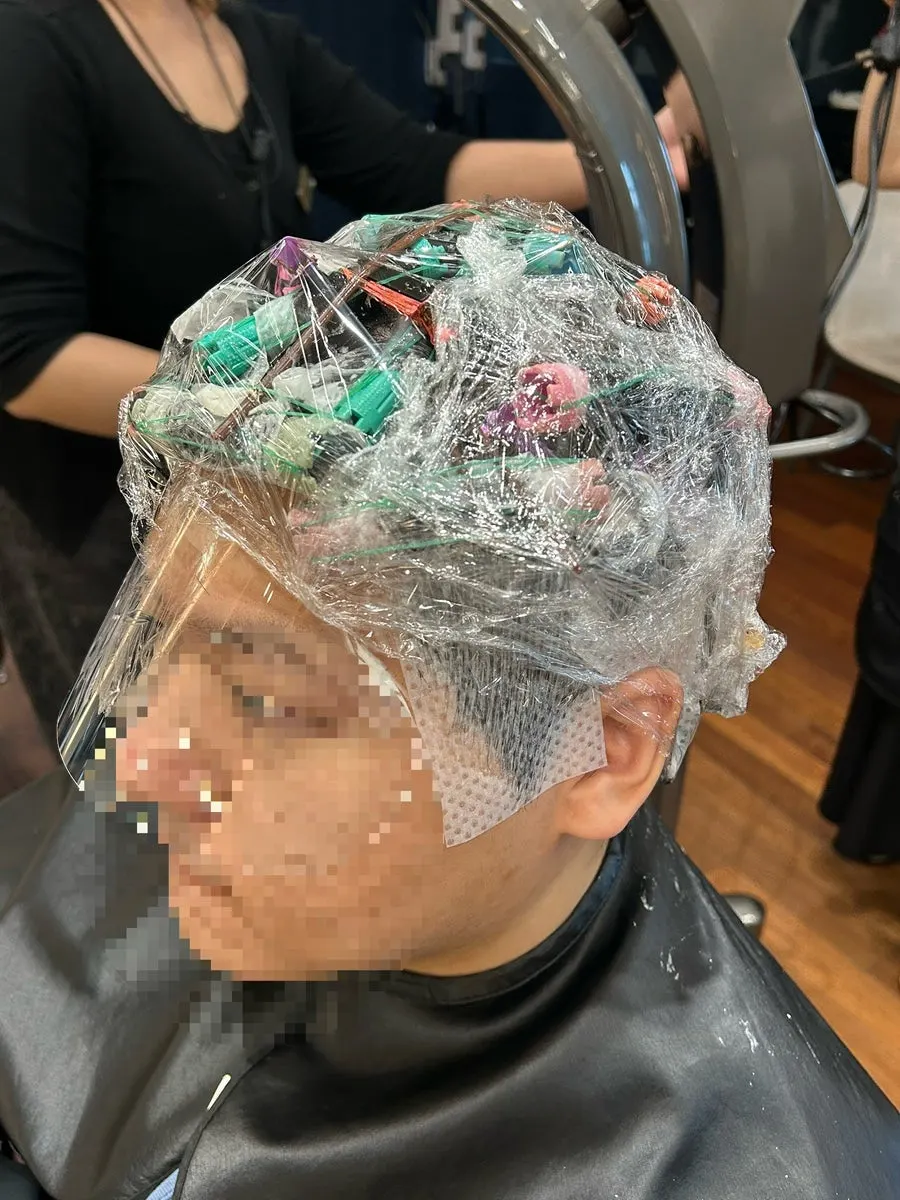 Men’s hippie perm rod application process