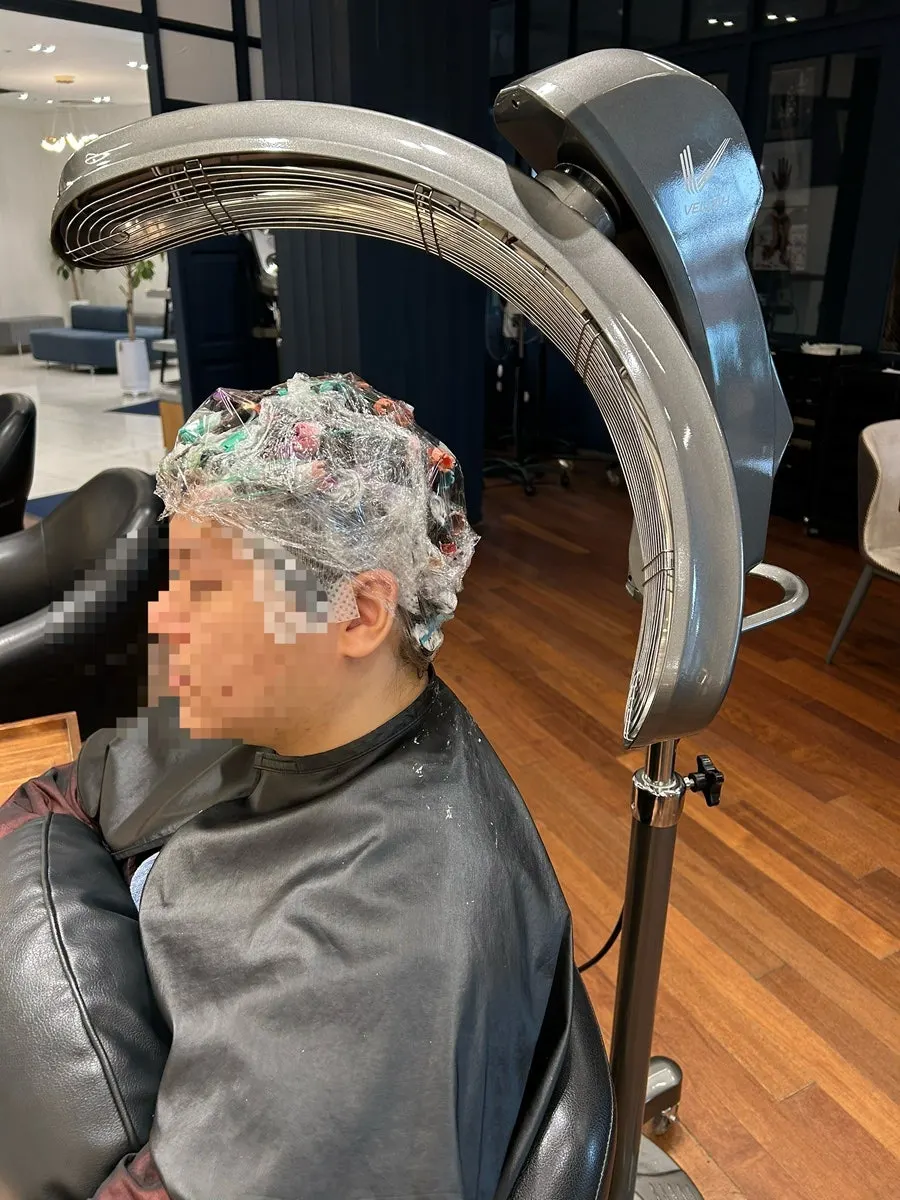 Men’s side down perm process