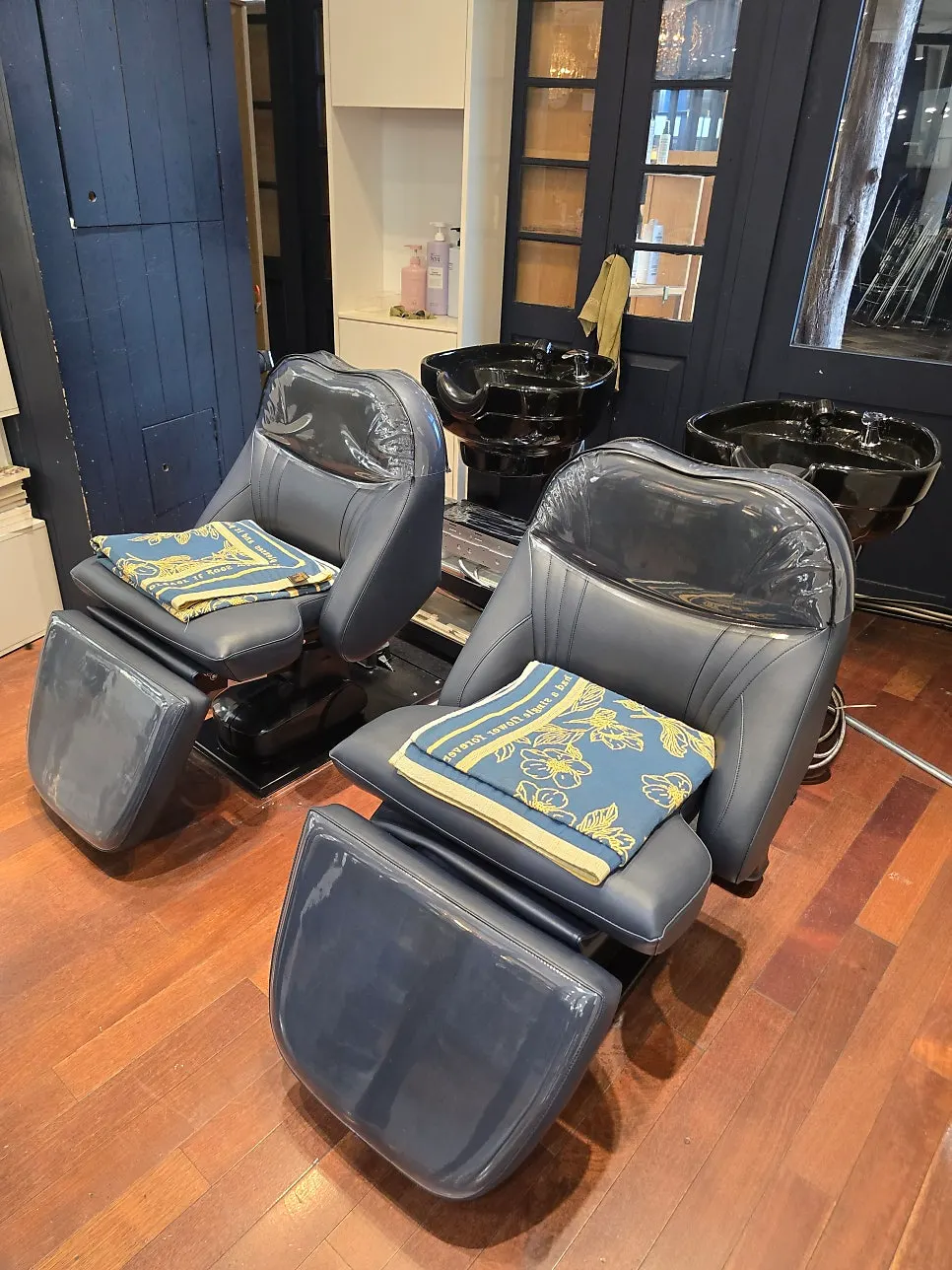 Drinks and snacks provided at the hair salon