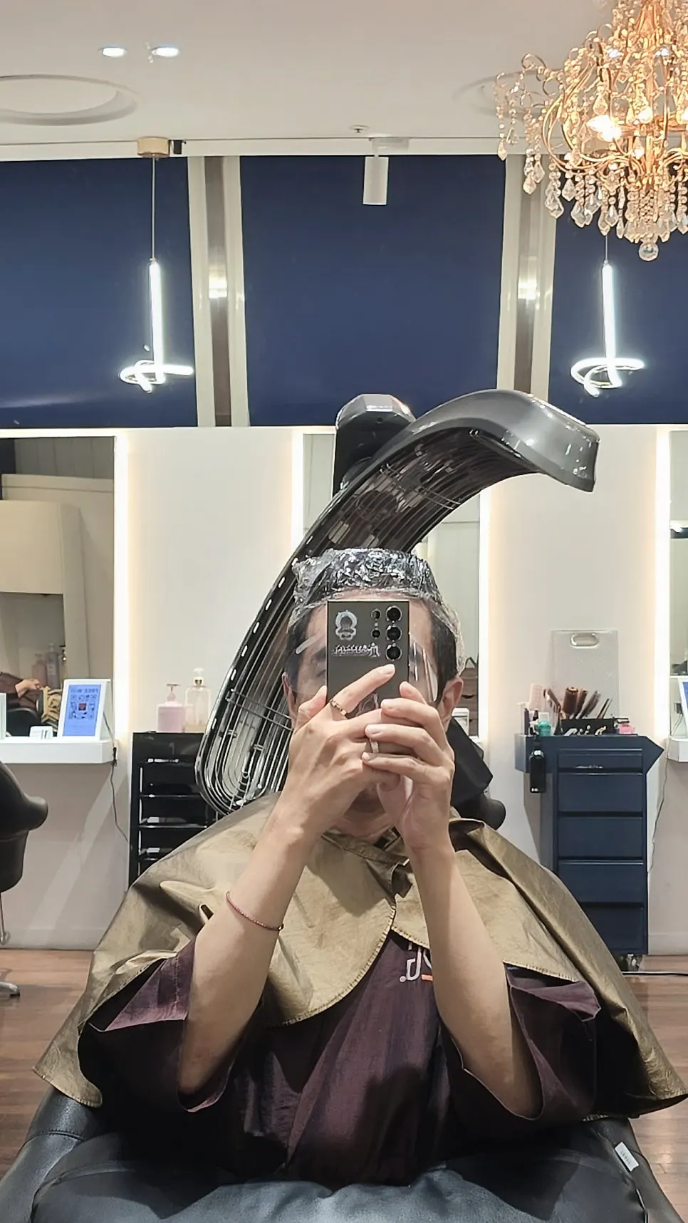 Unstyled hair before treatment