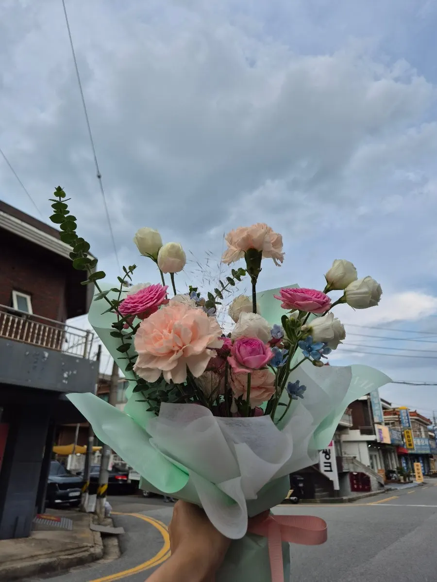 合唱演出结束后送出的花束