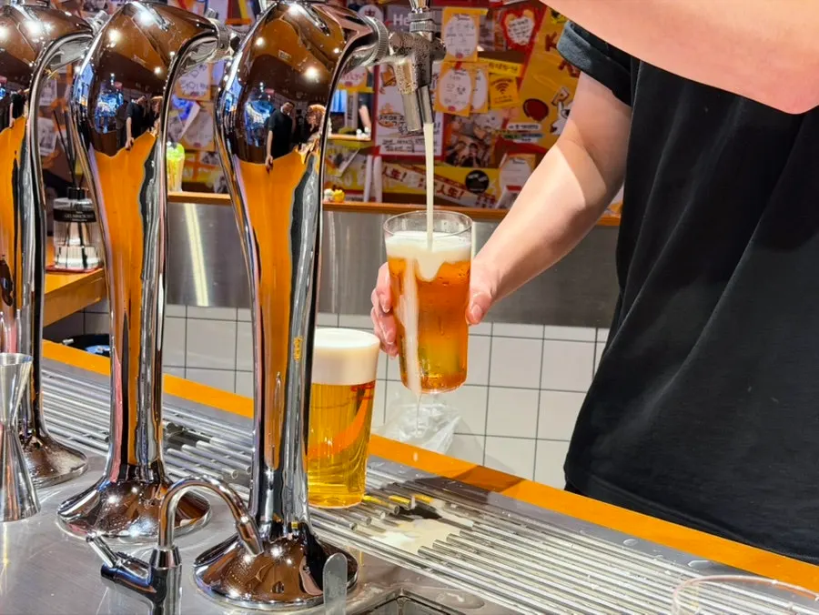 간빠맥주 매장 입구