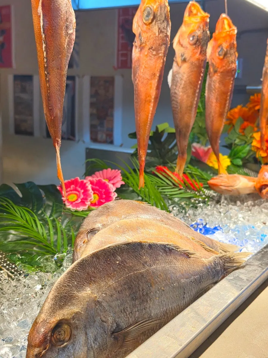 Ordered grilled flower sea bream