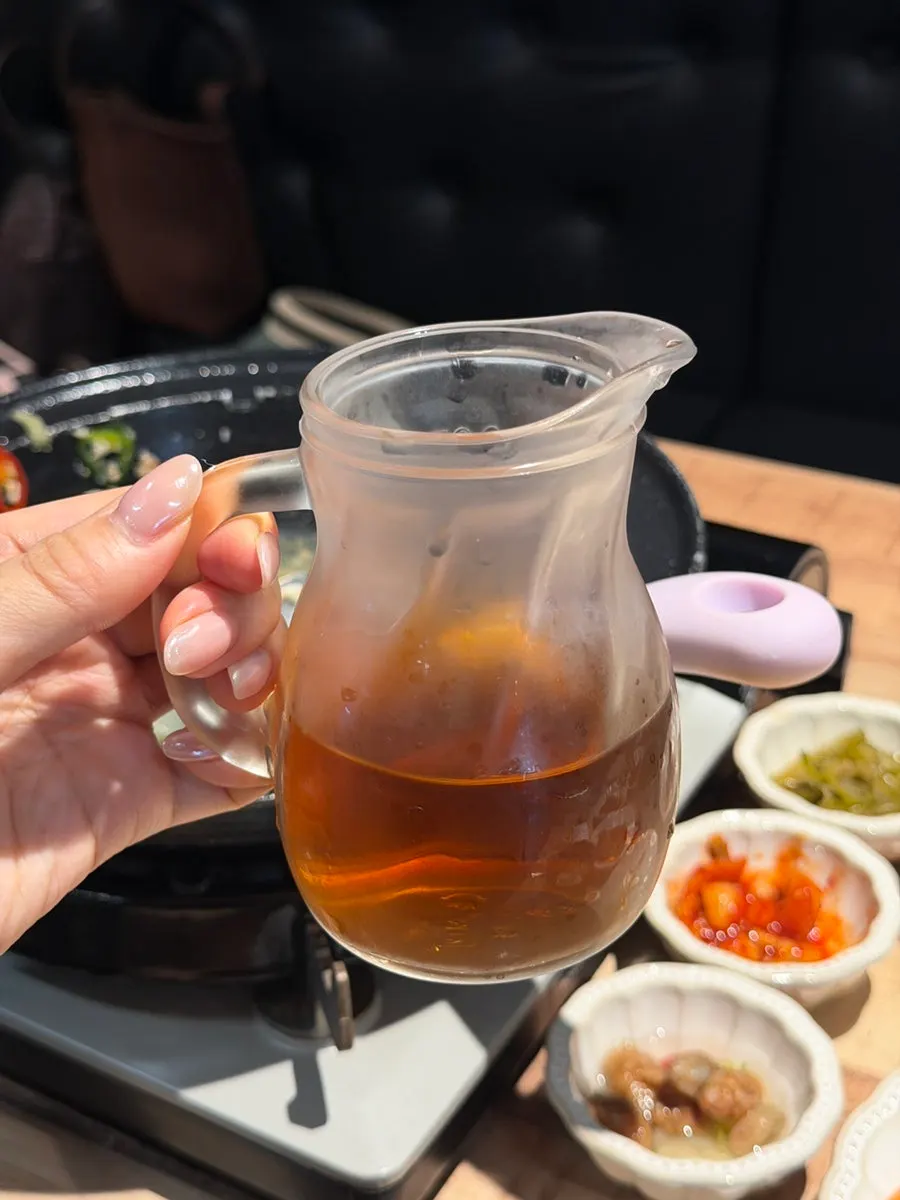 Maesil tea served for dessert