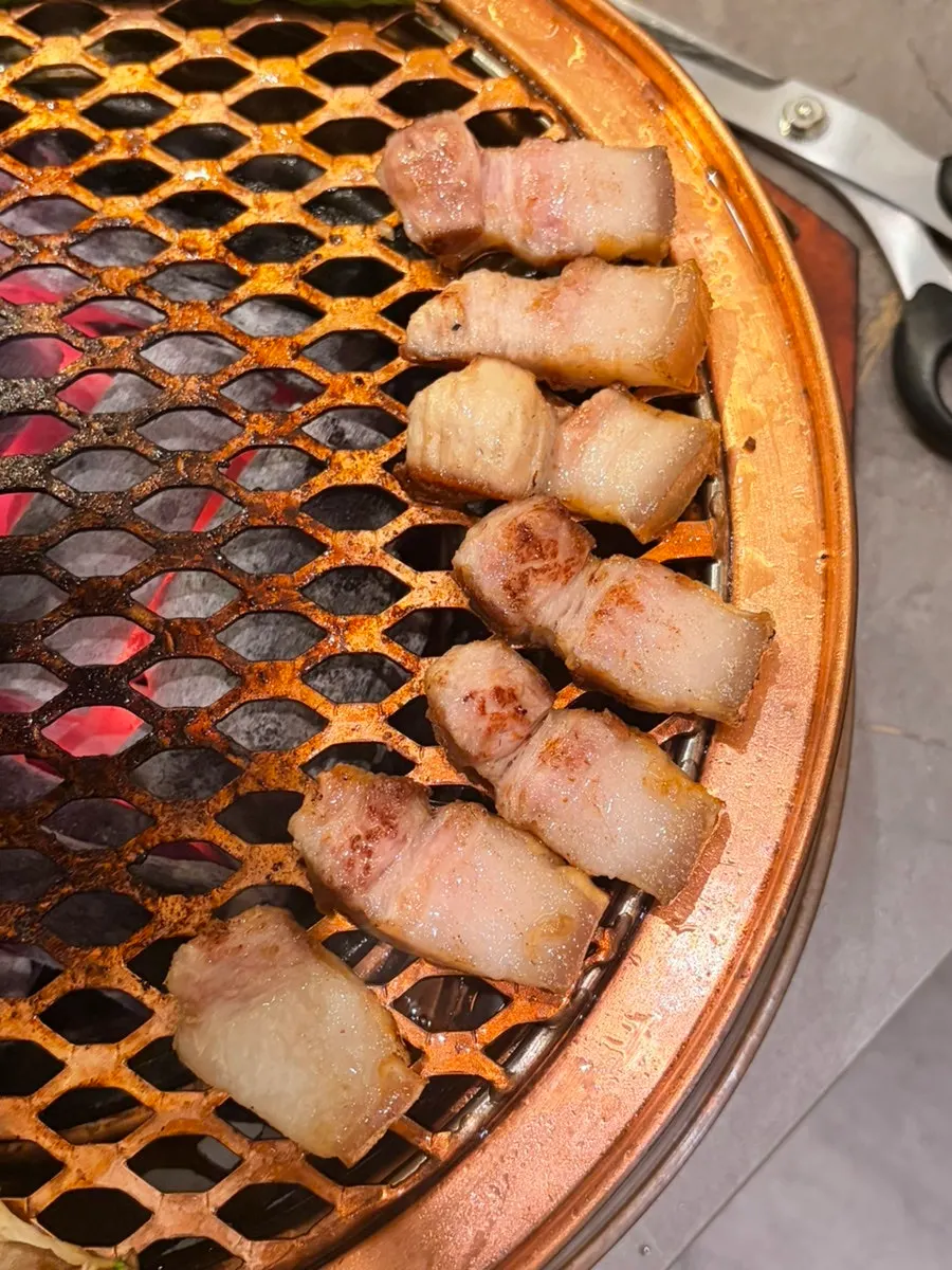 Less fatty pork neck cut for a baby
