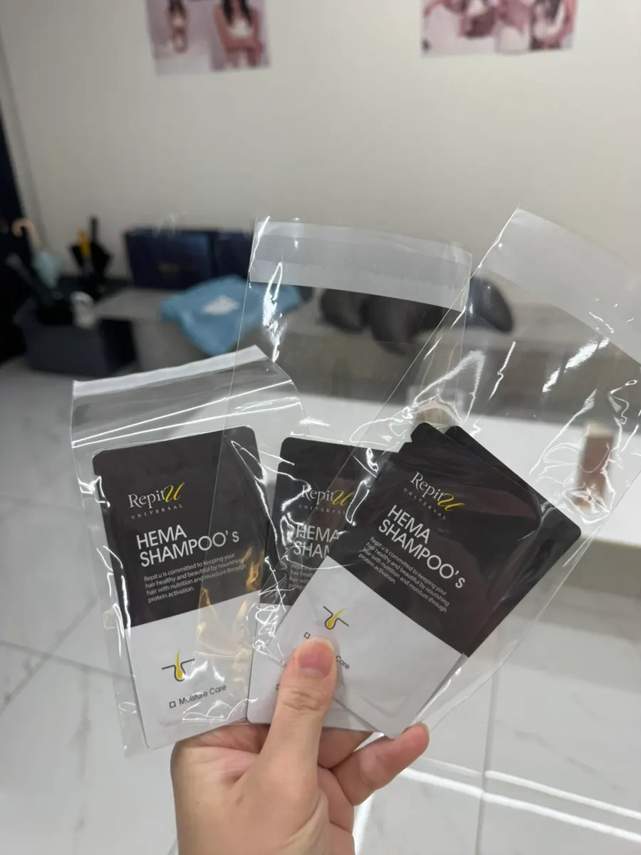 Shampoo product given after the service