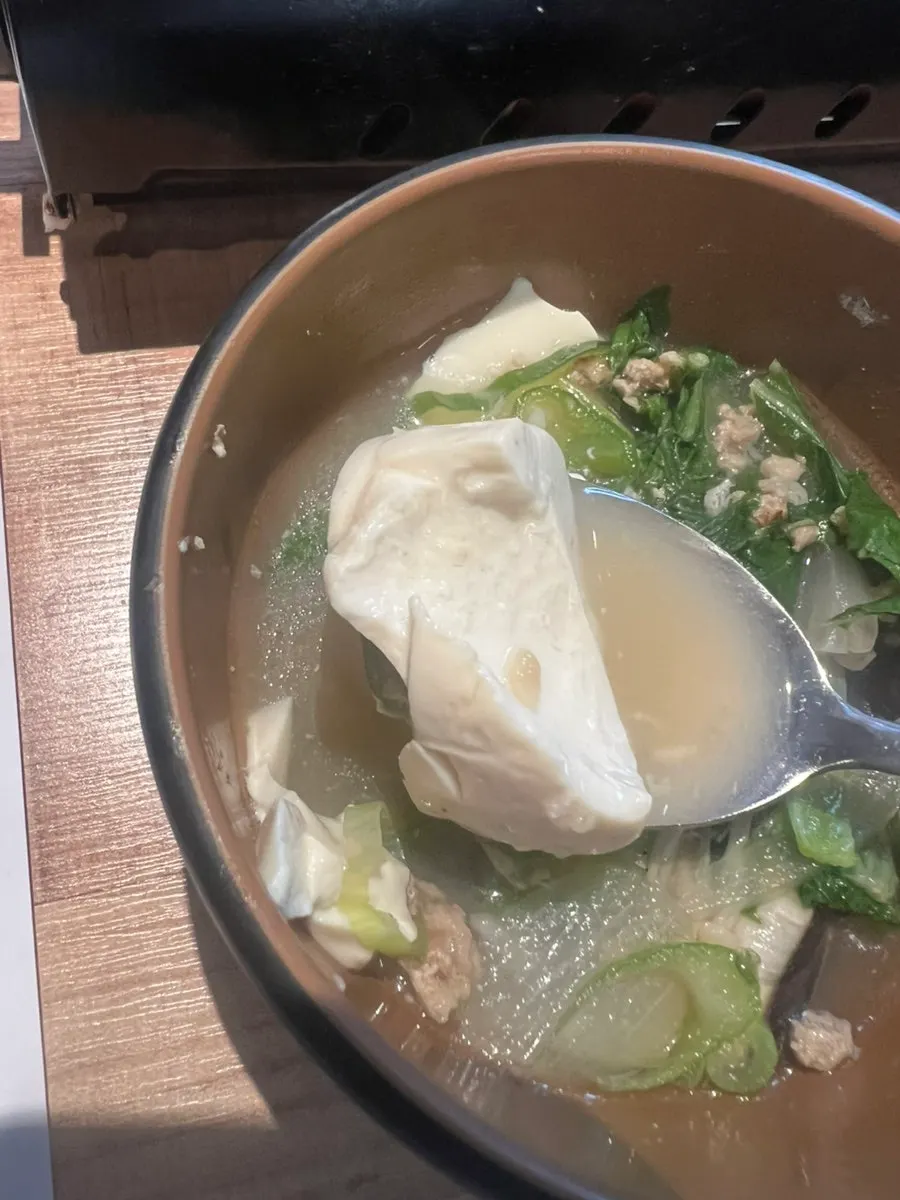 밑반찬으로 나온 미더덕