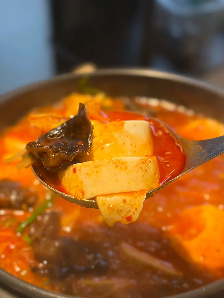 龍葵飯配小菜的一口