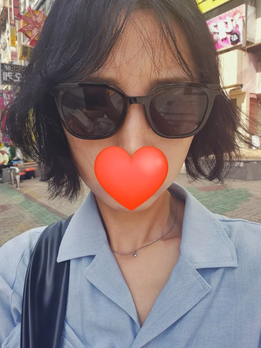 시술을 마친 나나 단발펌 마무리 모습