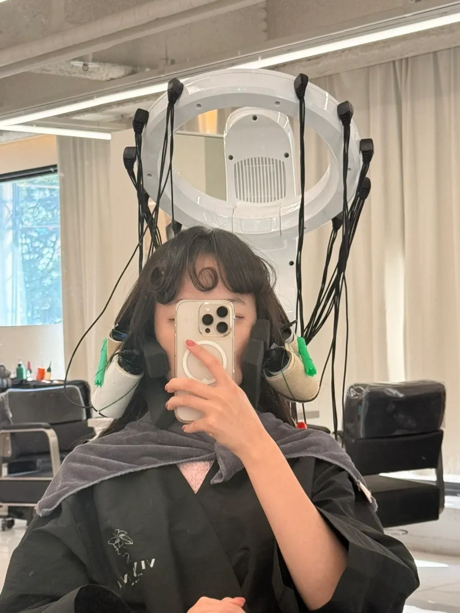 Perm rods being set