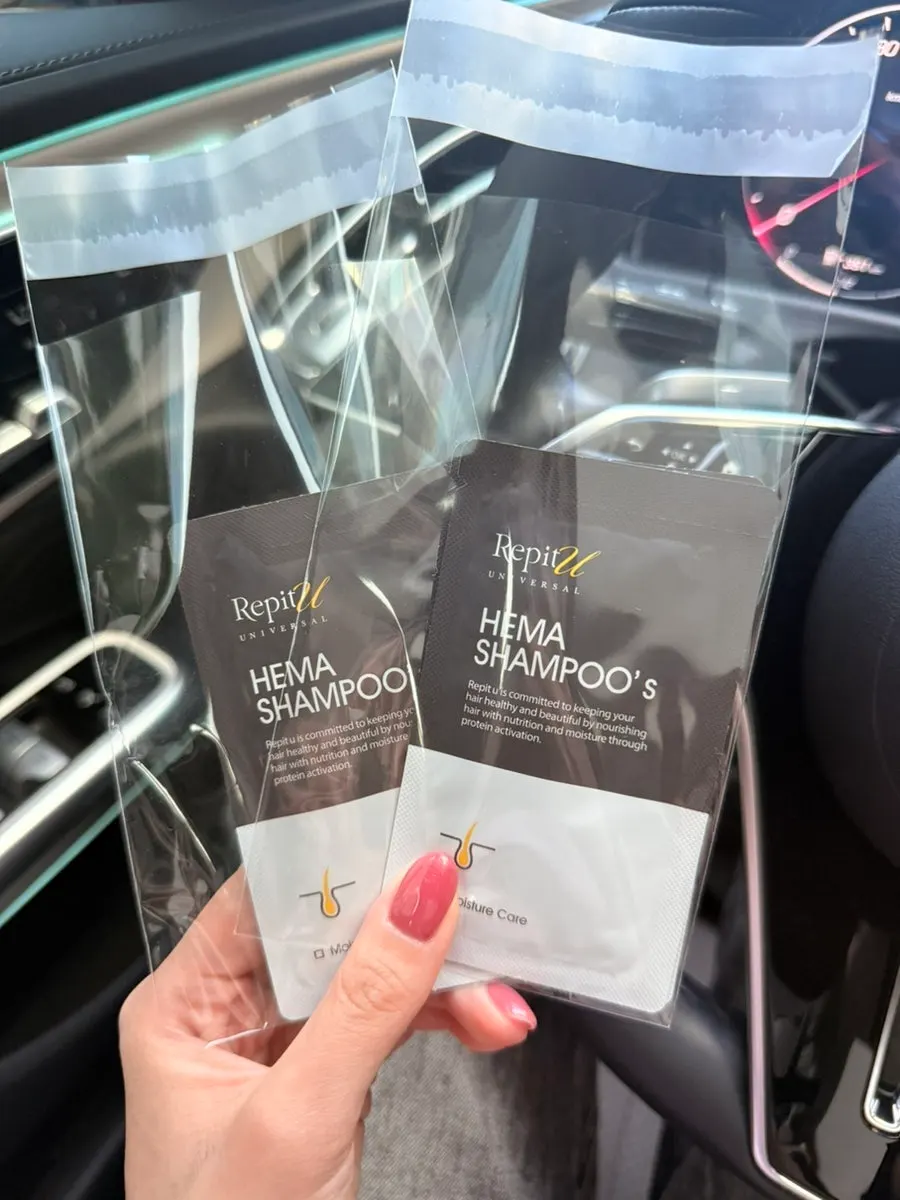Shampoo received after the treatment