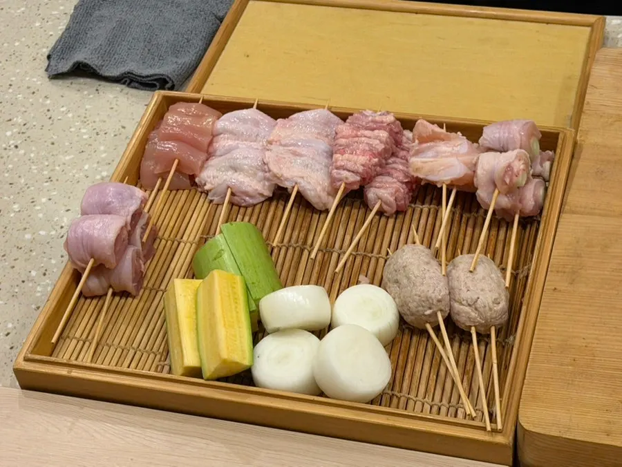 コースに使う食材を見せてくれる準備の様子