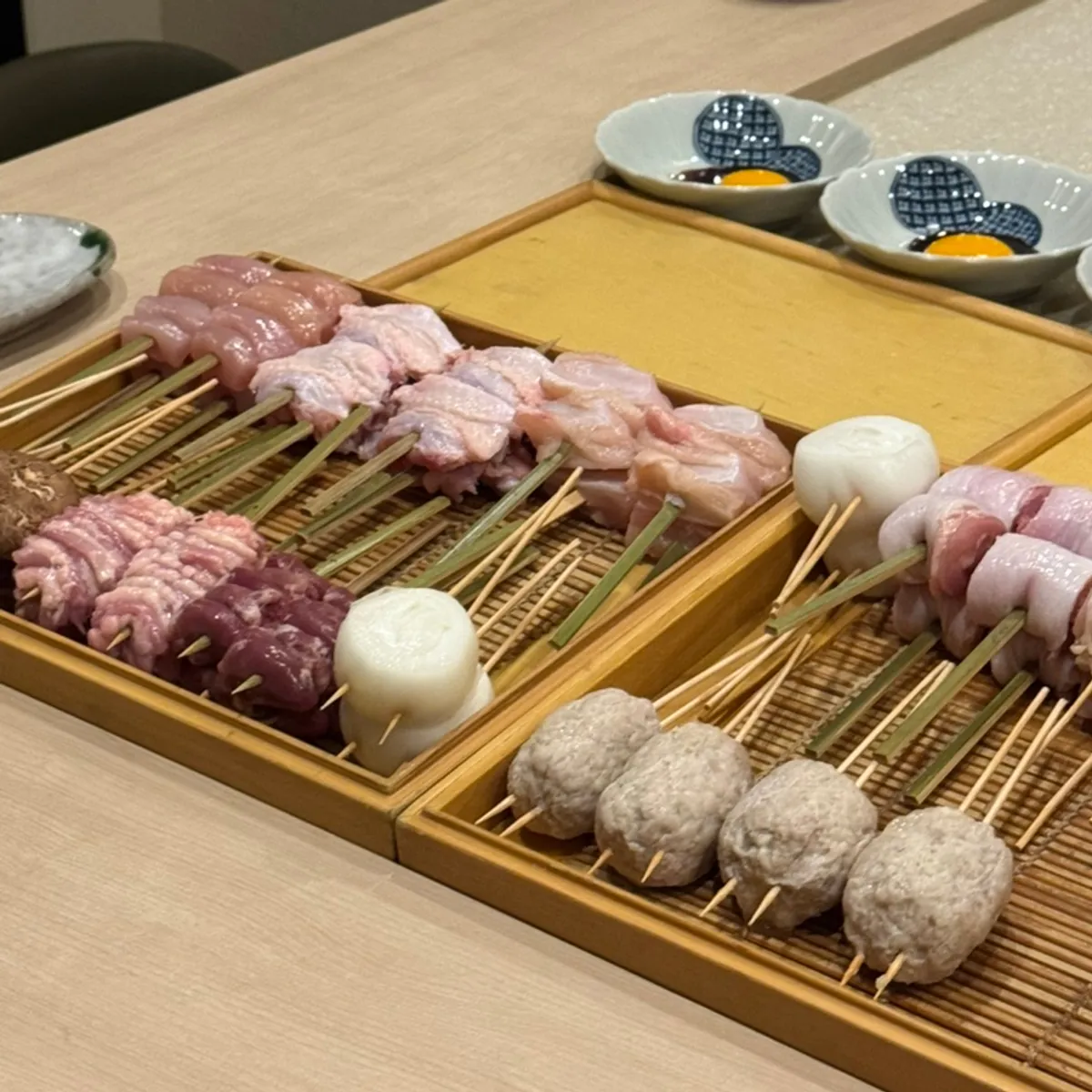 토리도시 야키토리 오마카세 자리 세팅