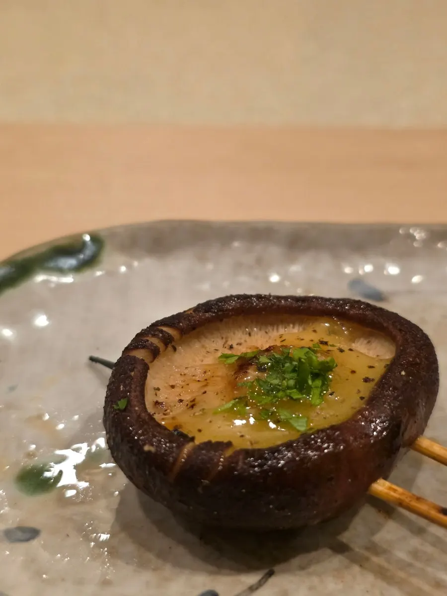 숯불에 구운 토리도시 닭날개 꼬치
