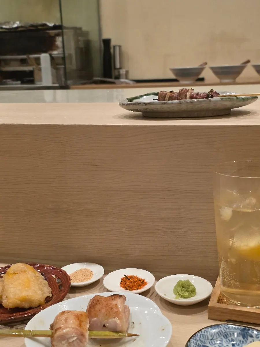 닭근위 꼬치와 양파구이
