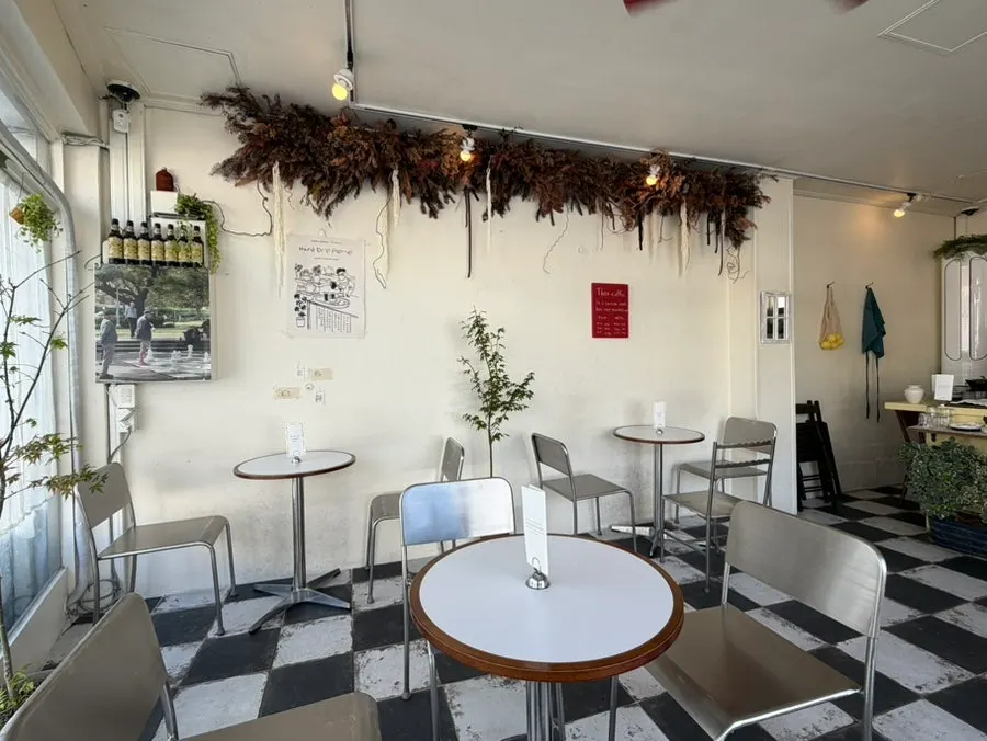 Café interior decorated with European charm