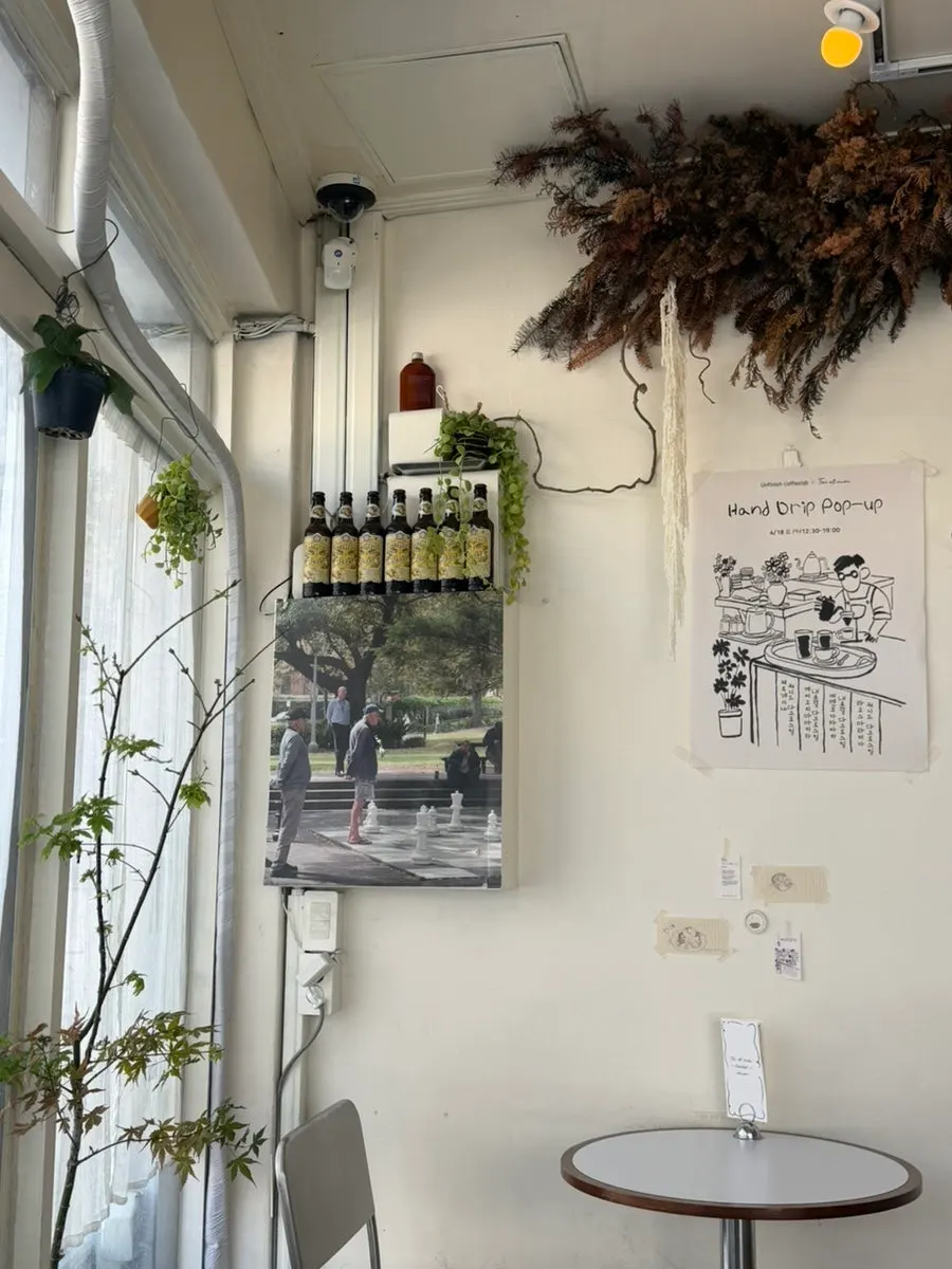 Carefully decorated café space