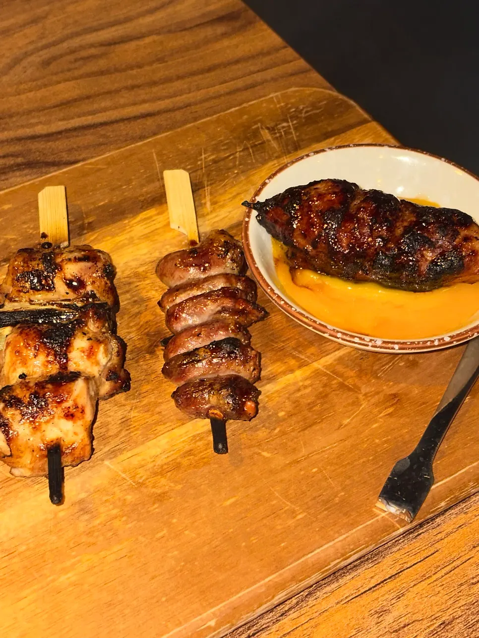 The extra tsukune skewer ordered
