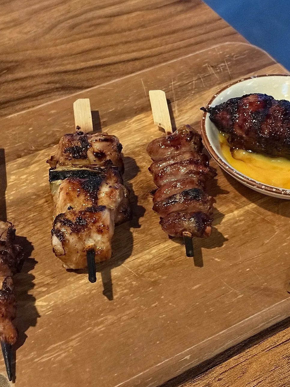 Picking up a skewer