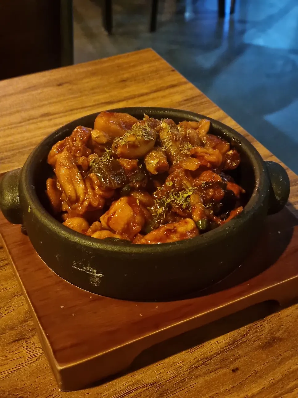 추가 주문한 집코바가 나온 테이블
