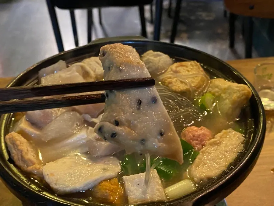 스지가 담긴 스지오뎅탕