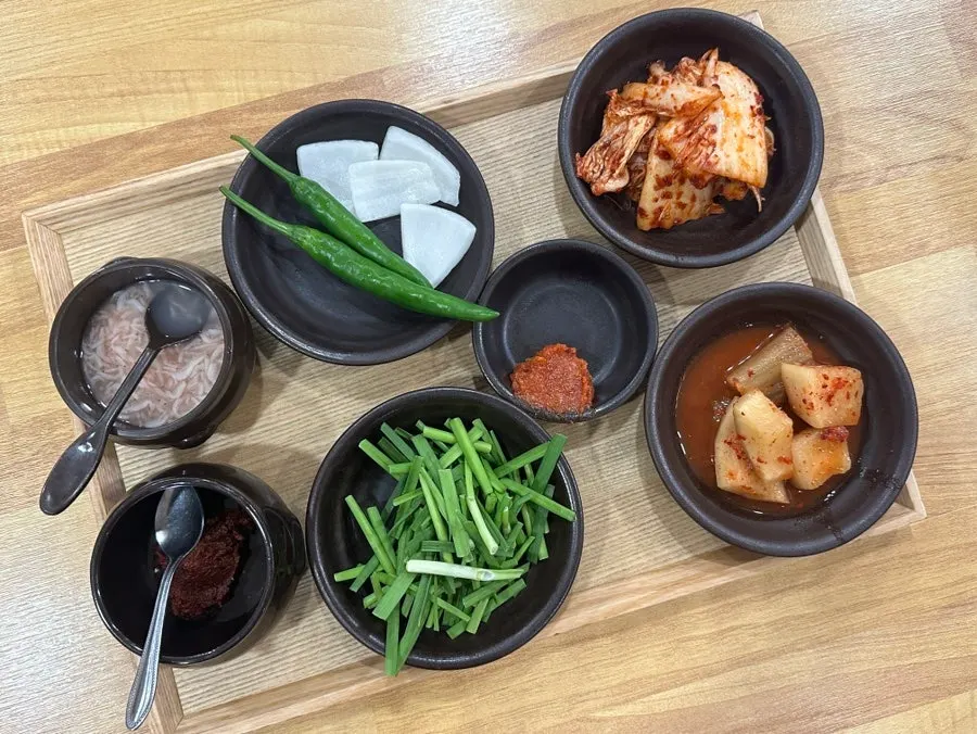 Ordered suyuk baekban and pork soup rice