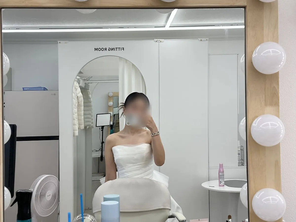 Wedding makeup with dewy skin finish