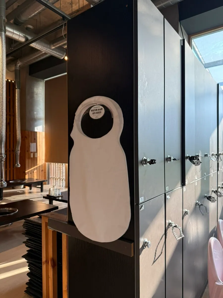 Lockers for storing bags and jackets