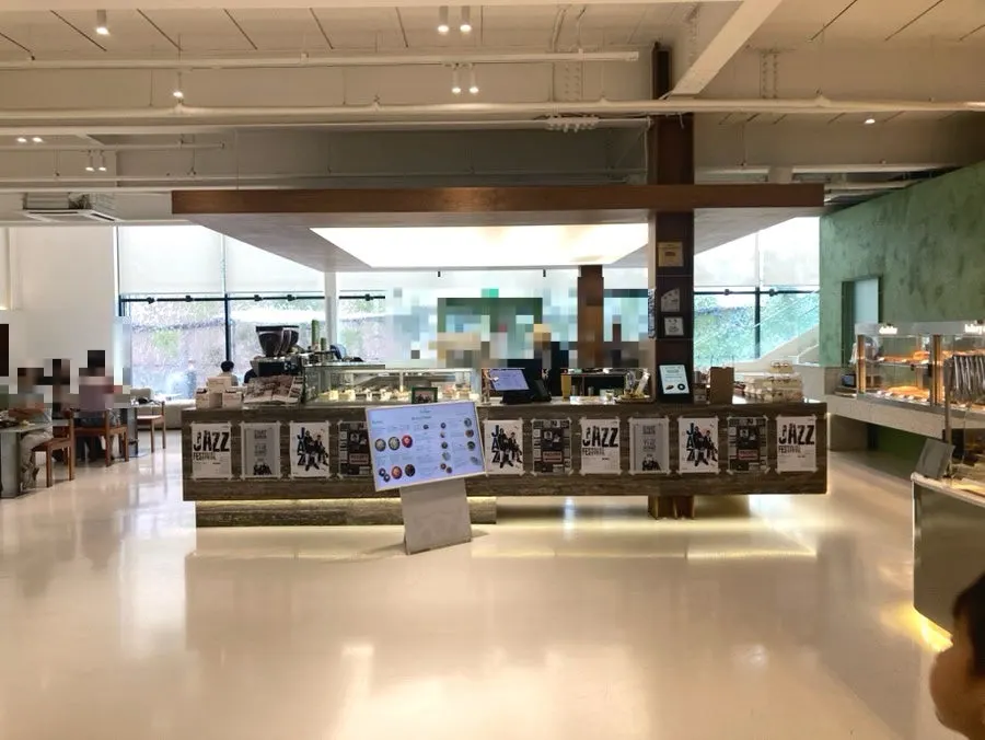 Café interior with floor seating at Chat Baker