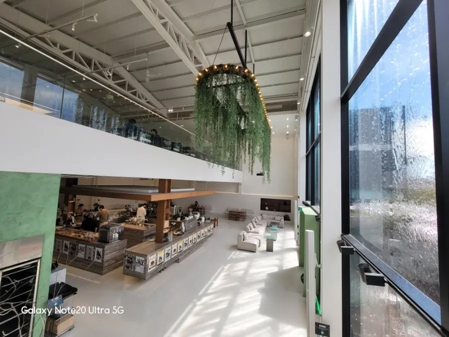 Sunlit window seats on Chat Baker's first floor