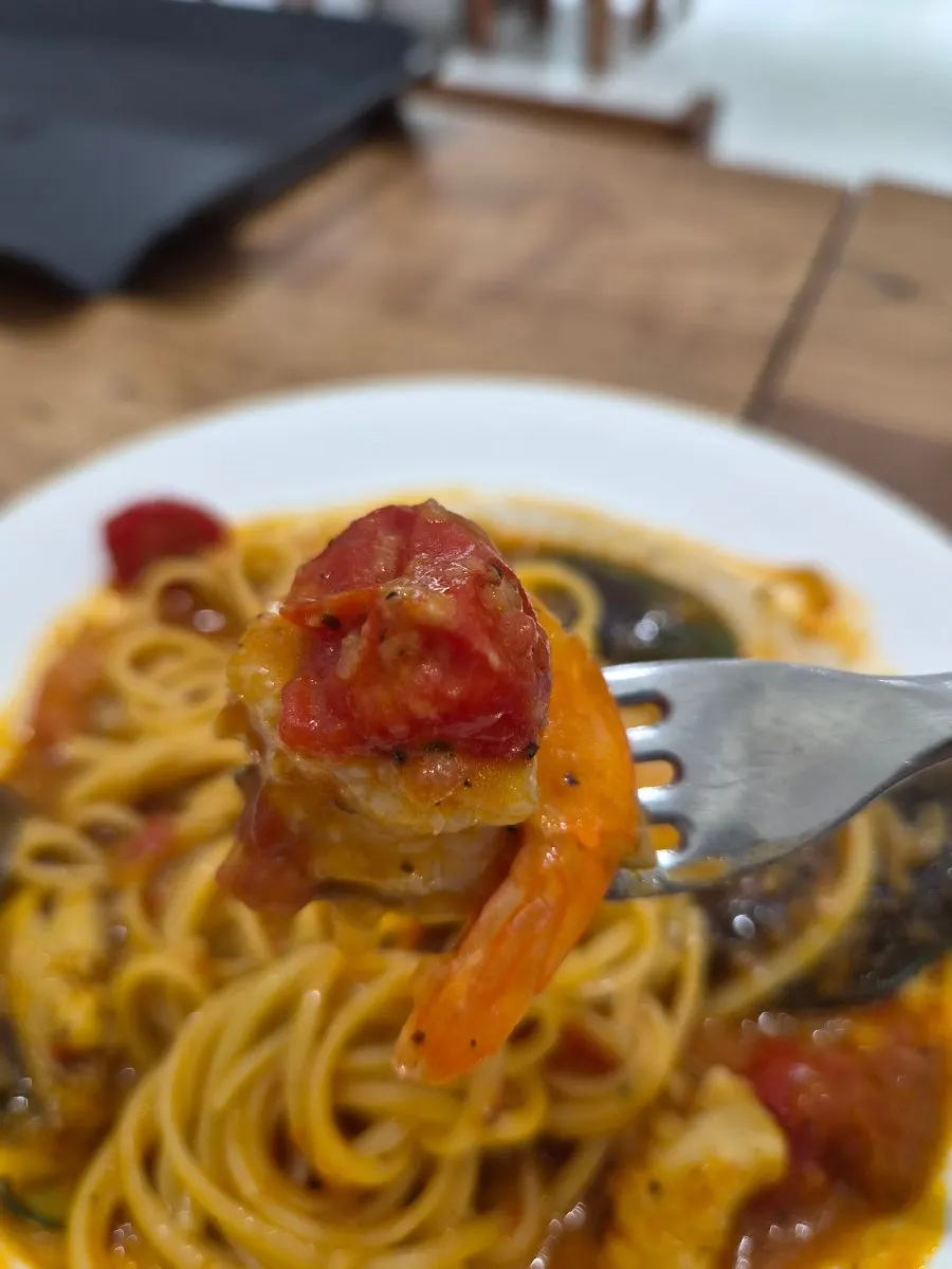 토마토 해산물 빠쉐 파스타 접시