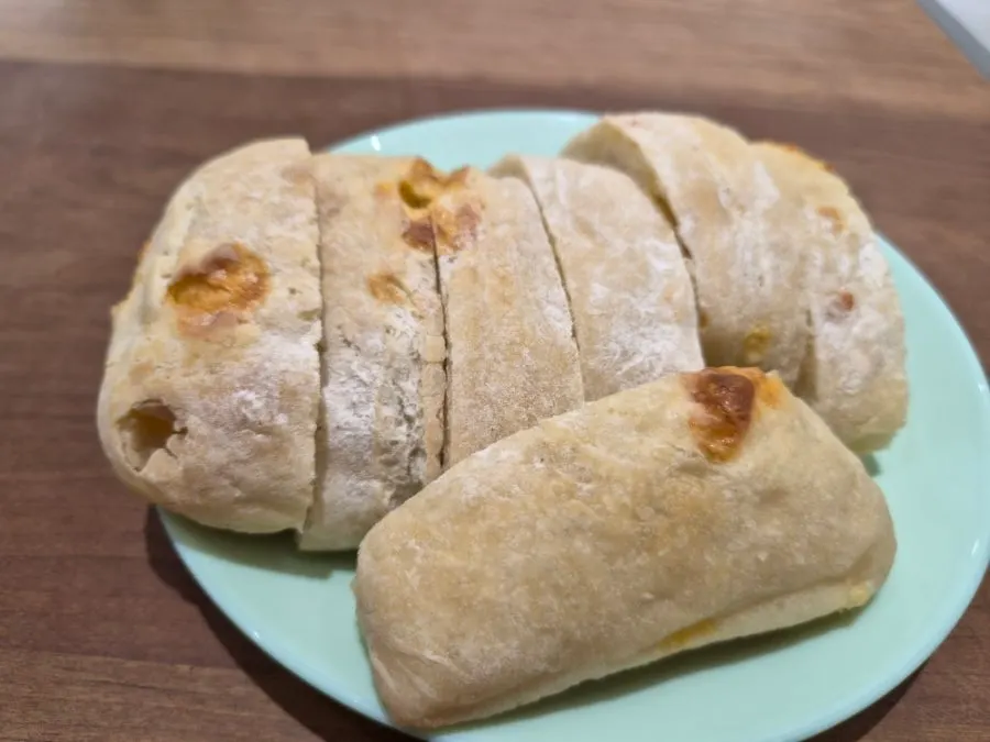 해산물이 들어간 토마토 파스타 클로즈업