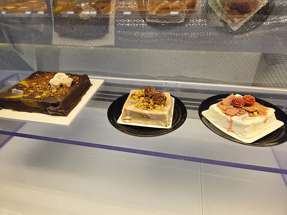 Bread-filled showcase at Chat Baker