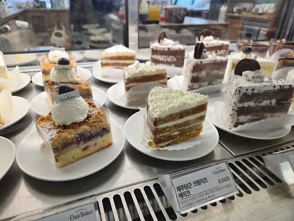 Dessert display at Chat Baker